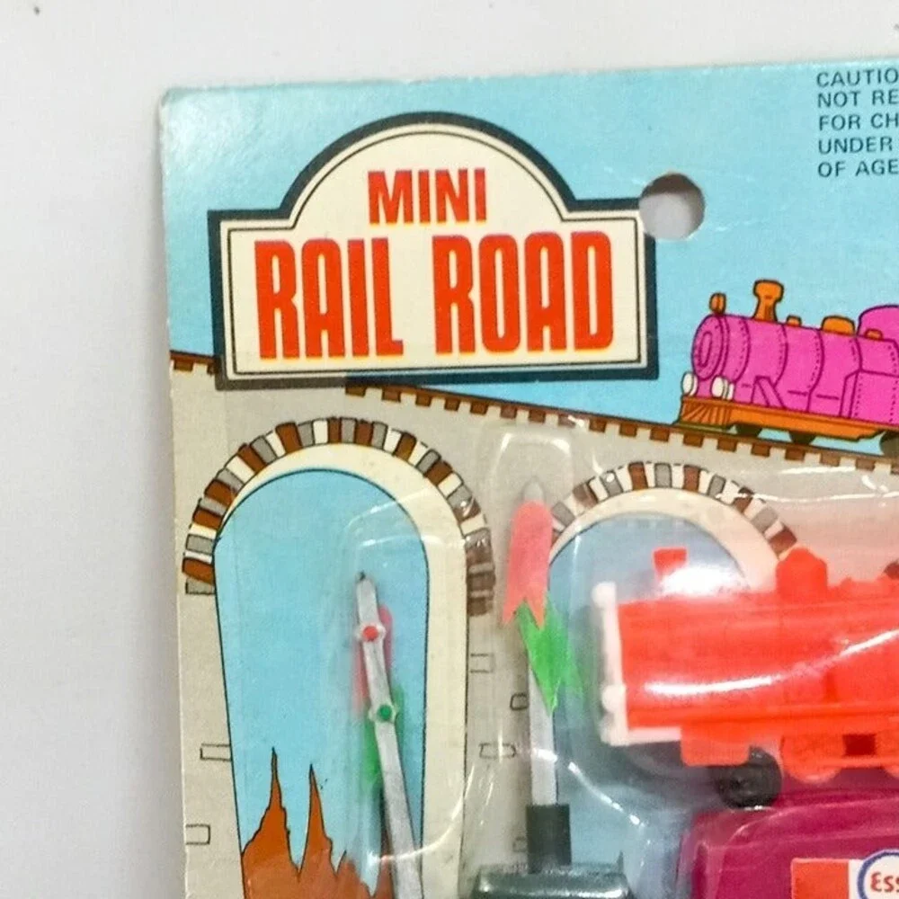 Ja Ru Mini Rail Road Playset-Esso Oil Train Car-No. 2191-Vintage 1960s-Deadstock
